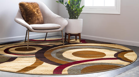 Bistro Lounge Collection Area Rug -  Macchiato