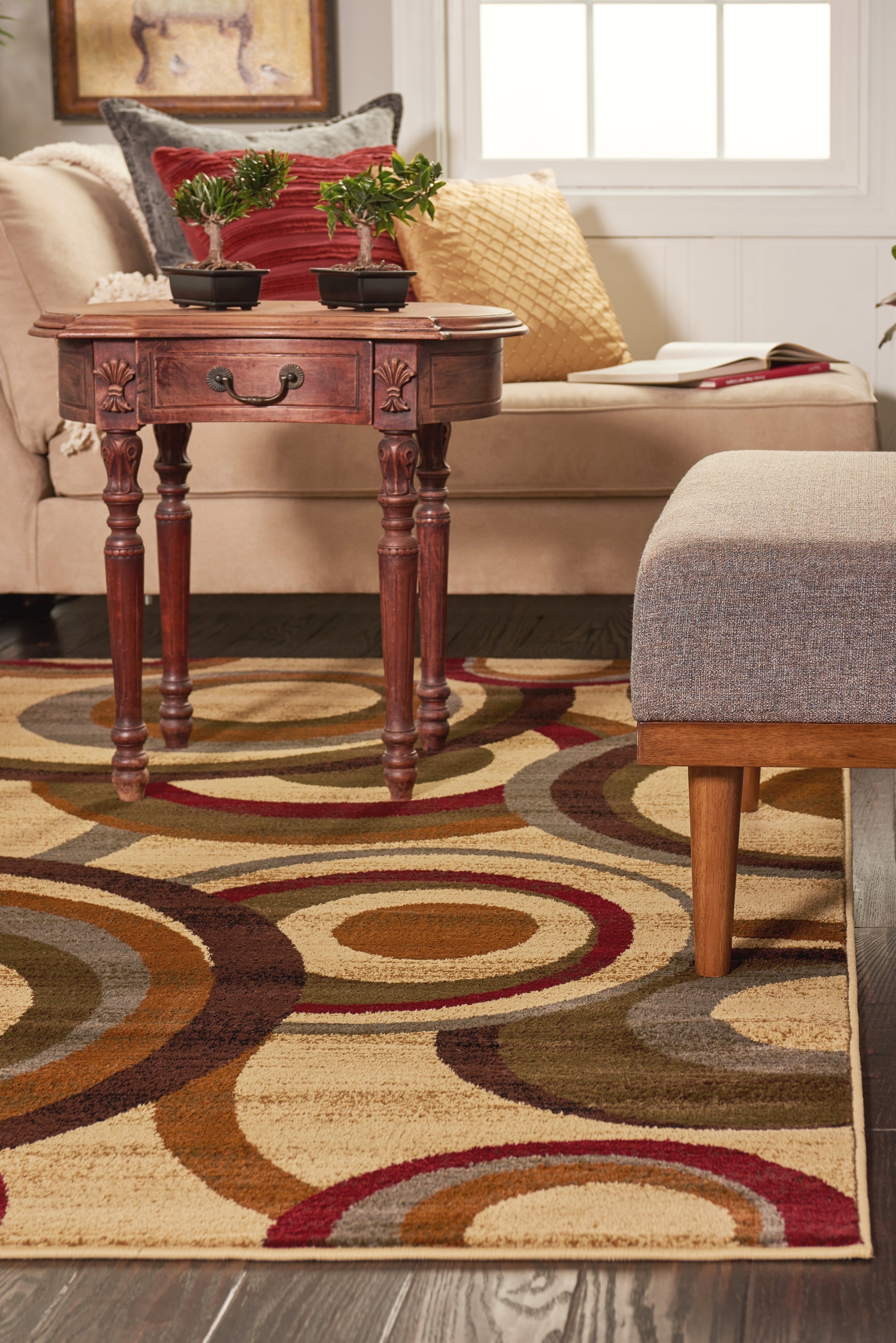 Bistro Lounge Collection Area Rug -  Macchiato