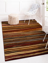 Bistro Lounge Collection Area Rug -  Americano Rectangle Beige  lifestyle 2