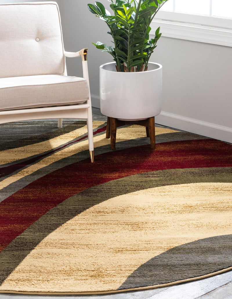 Bistro Lounge Collection Area Rug -  Frappe Round Beige  lifestyle 38