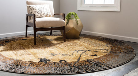 Bistro Lounge Collection Area Rug -  Affogato