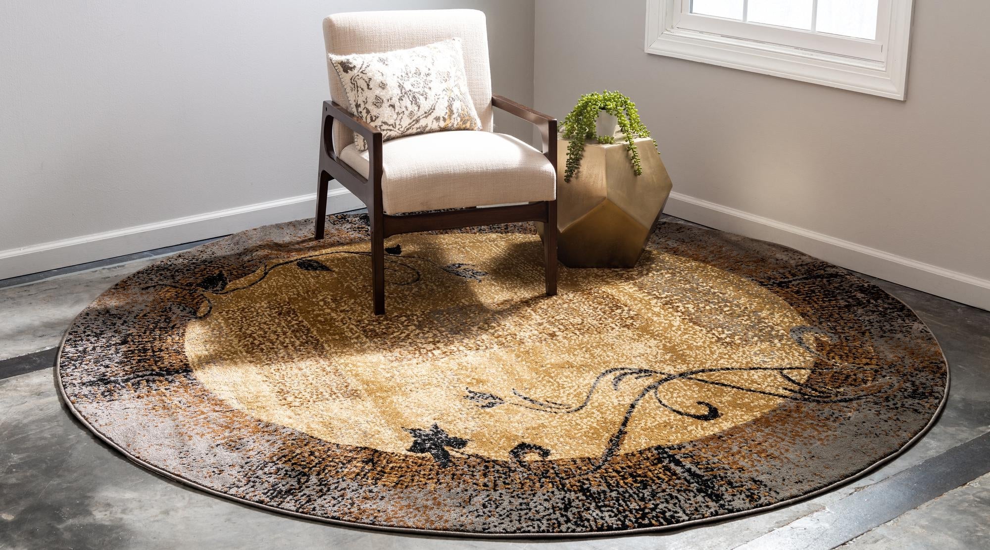 Bistro Lounge Collection Area Rug -  Affogato