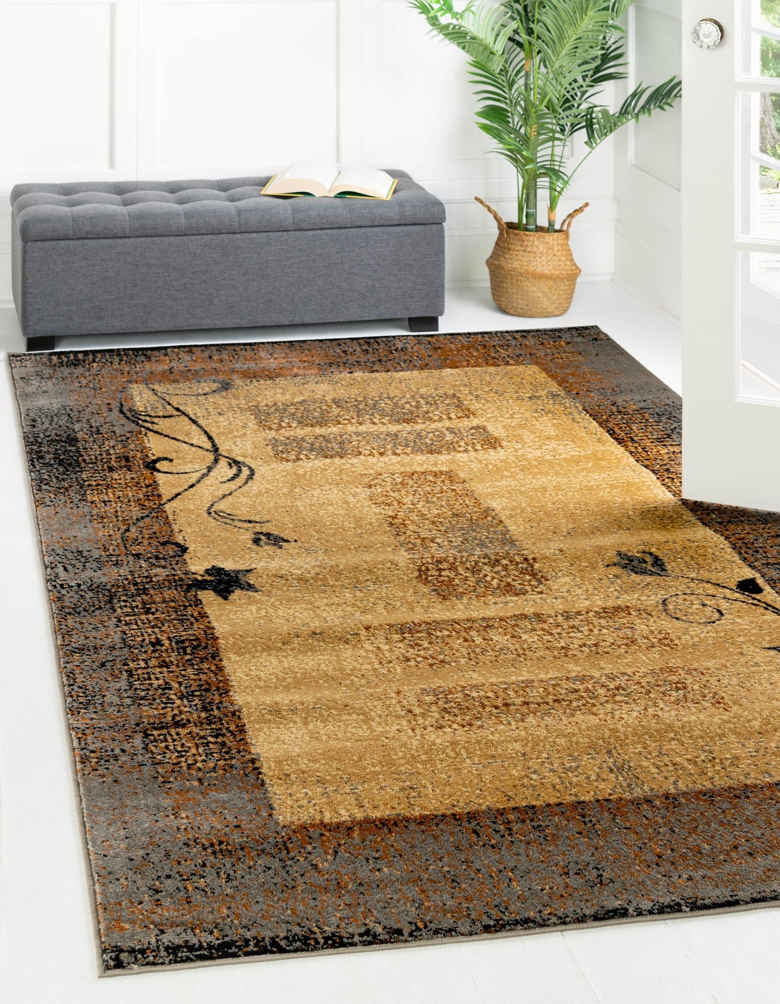 Bistro Lounge Collection Area Rug -  Affogato