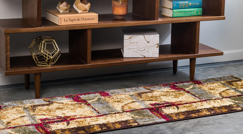 Bistro Lounge Collection Area Rug -  FlatWhite Runner Multi  lifestyle 29