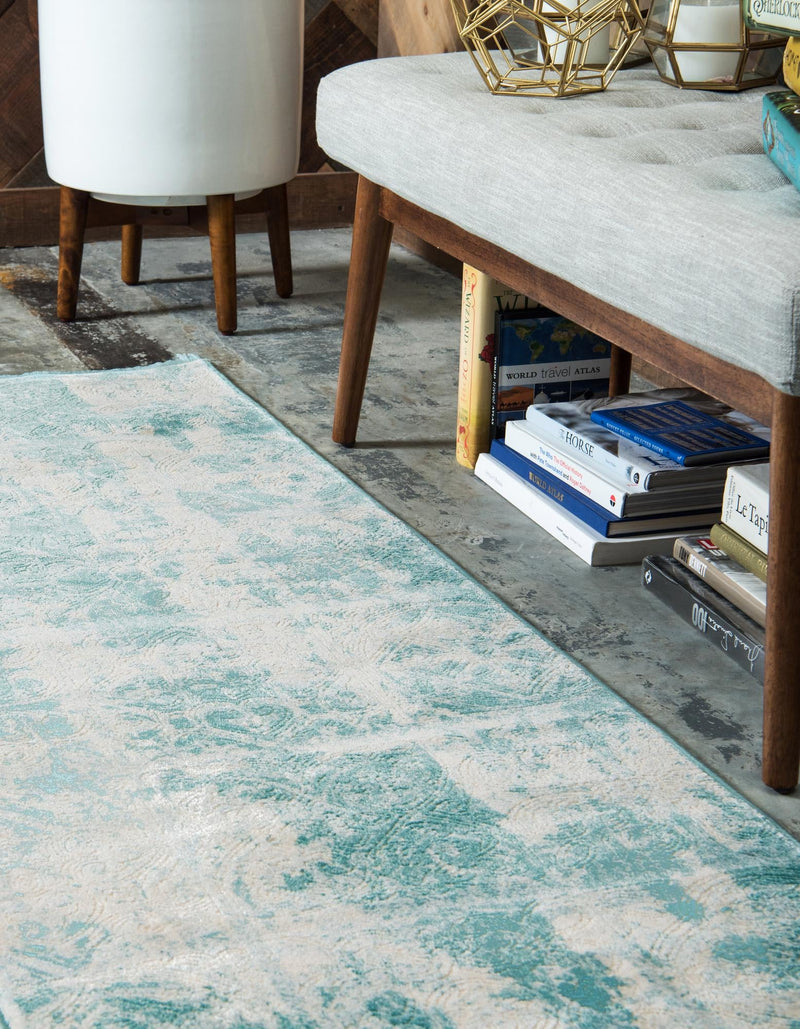 Rustic Charm Revival Collection Area Rug -  Orchard Runner Blue  lifestyle 16