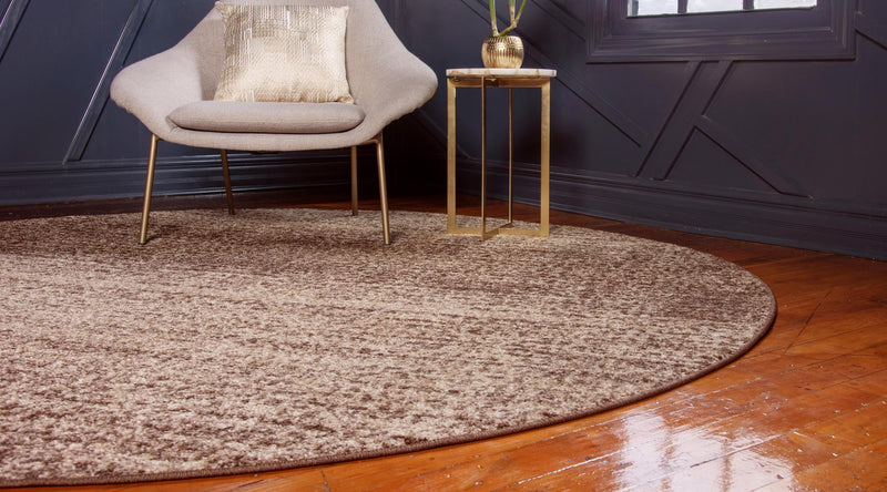 Autumn Meadow Collection Area Rug -  Ironbark Round Beige  lifestyle 45