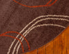 Autumn Meadow Collection Area Rug -  Ferngrove Round Brown  lifestyle 81