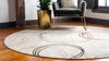 Autumn Meadow Collection Area Rug -  Ferngrove Round Beige  lifestyle 40