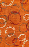 Autumn Meadow Collection Area Rug -  Ferngrove Rectangle Terracotta  lifestyle 3