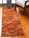 Autumn Meadow Collection Area Rug -  Ferngrove Runner Terracotta  lifestyle 49