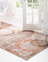 Autumn Meadow Collection Area Rug -  Ferngrove Rectangle Light Brown  lifestyle 11