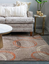 Autumn Meadow Collection Area Rug -  Ferngrove Rectangle Light Brown  lifestyle 15