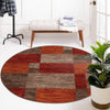 Autumn Meadow Collection Area Rug -  Sycamoreside (Multi) Round Multi  lifestyle 96