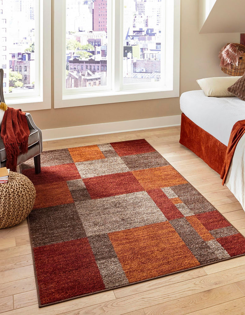 Autumn Meadow Collection Area Rug -  Sycamoreside (Multi) Rectangle Multi  lifestyle 2