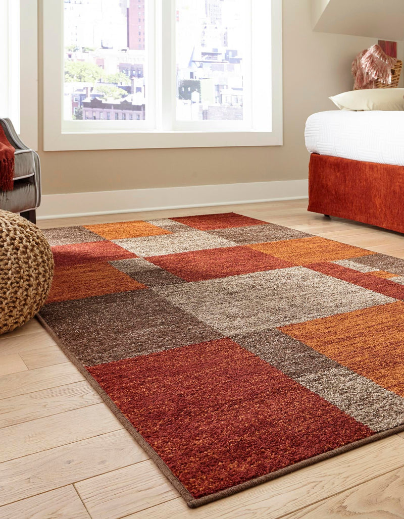 Autumn Meadow Collection Area Rug -  Sycamoreside (Multi) Rectangle Multi  lifestyle 3