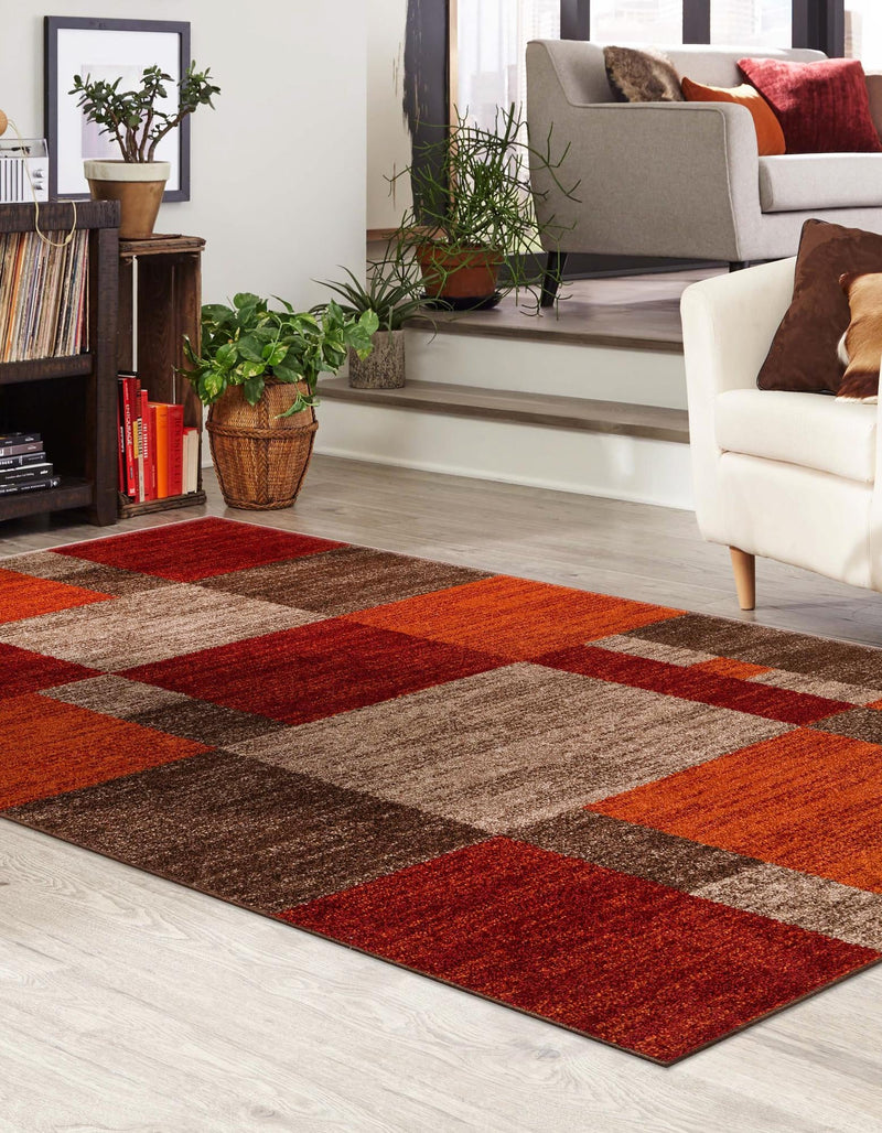 Autumn Meadow Collection Area Rug -  Sycamoreside (Multi) Rectangle Multi  lifestyle 4