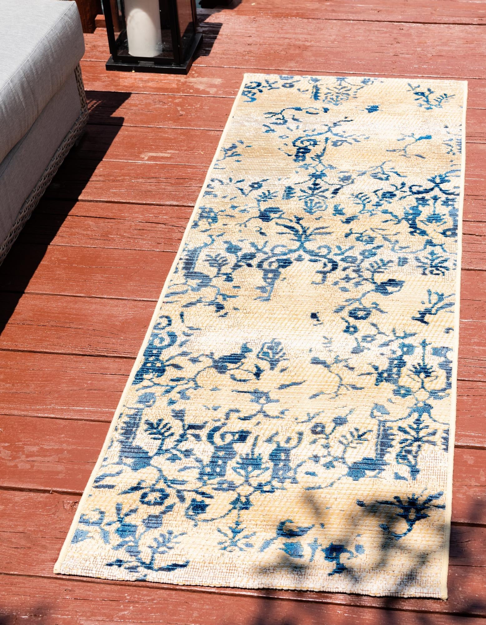 Seaside Blooms Collection Area Rug -  Fauna