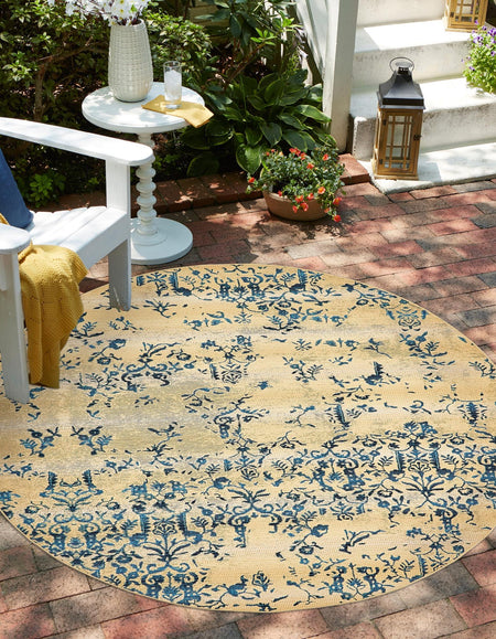 Seaside Blooms Collection Area Rug -  Fauna