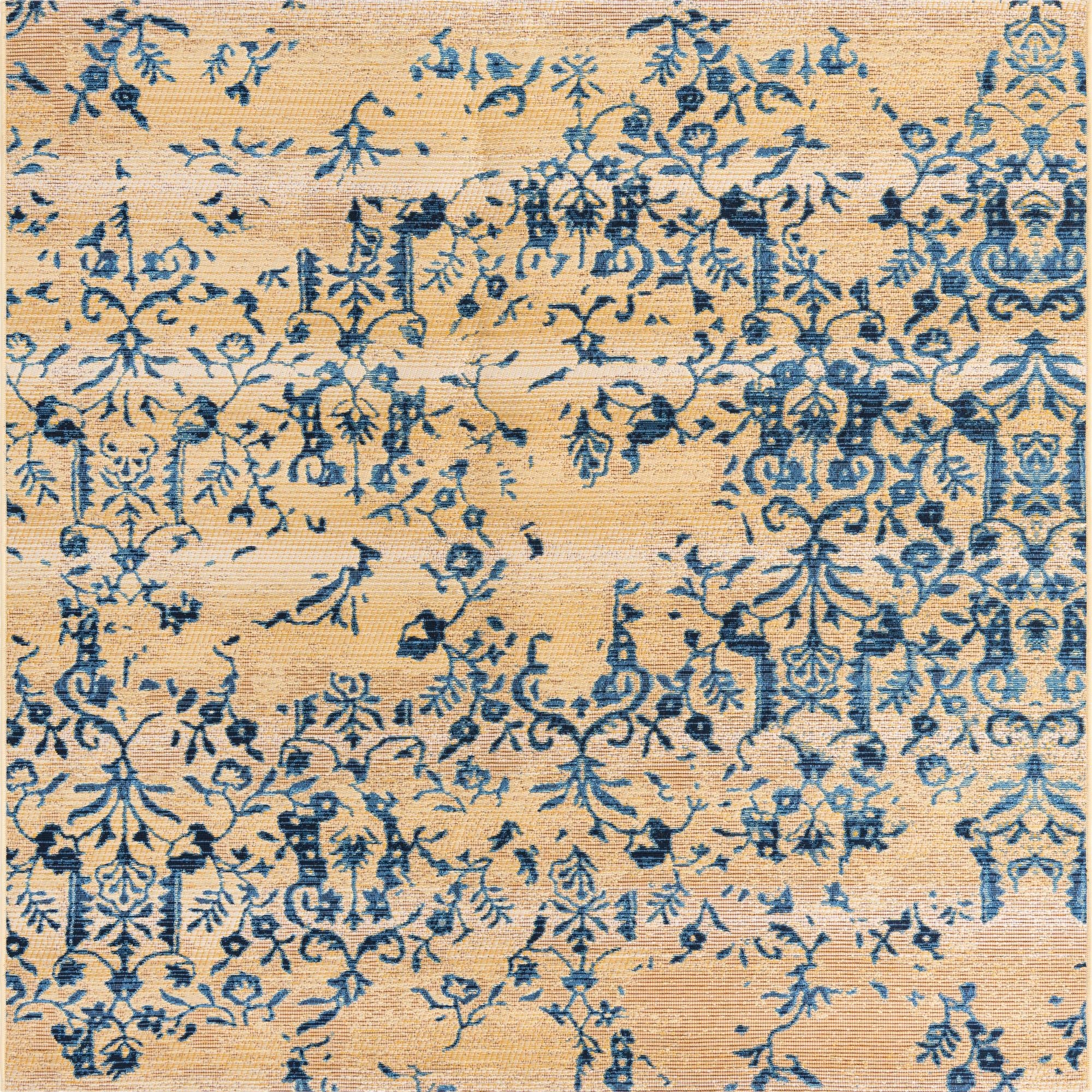 Seaside Blooms Collection Area Rug -  Fauna