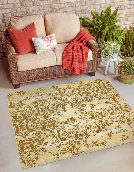 Seaside Blooms Collection Area Rug -  Fauna