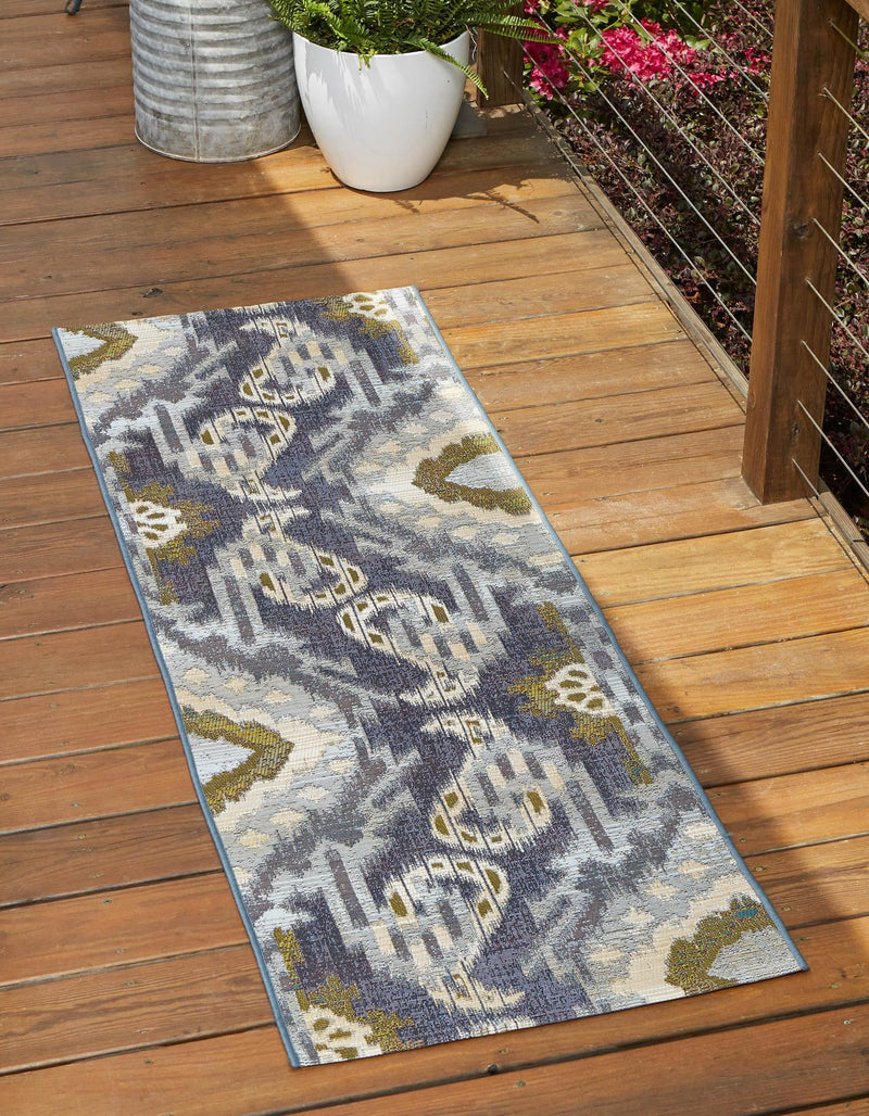 Urban Terrace Collection Area Rug -  Vista Runner Blue  lifestyle 19