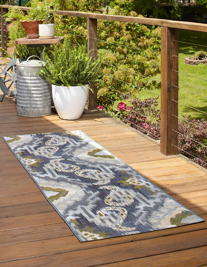 Urban Terrace Collection Area Rug -  Vista Runner Blue  lifestyle 22