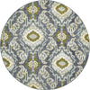 Urban Terrace Collection Area Rug -  Vista Round Blue  lifestyle 17