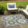 Urban Terrace Collection Area Rug -  Vista Square Blue  lifestyle 54