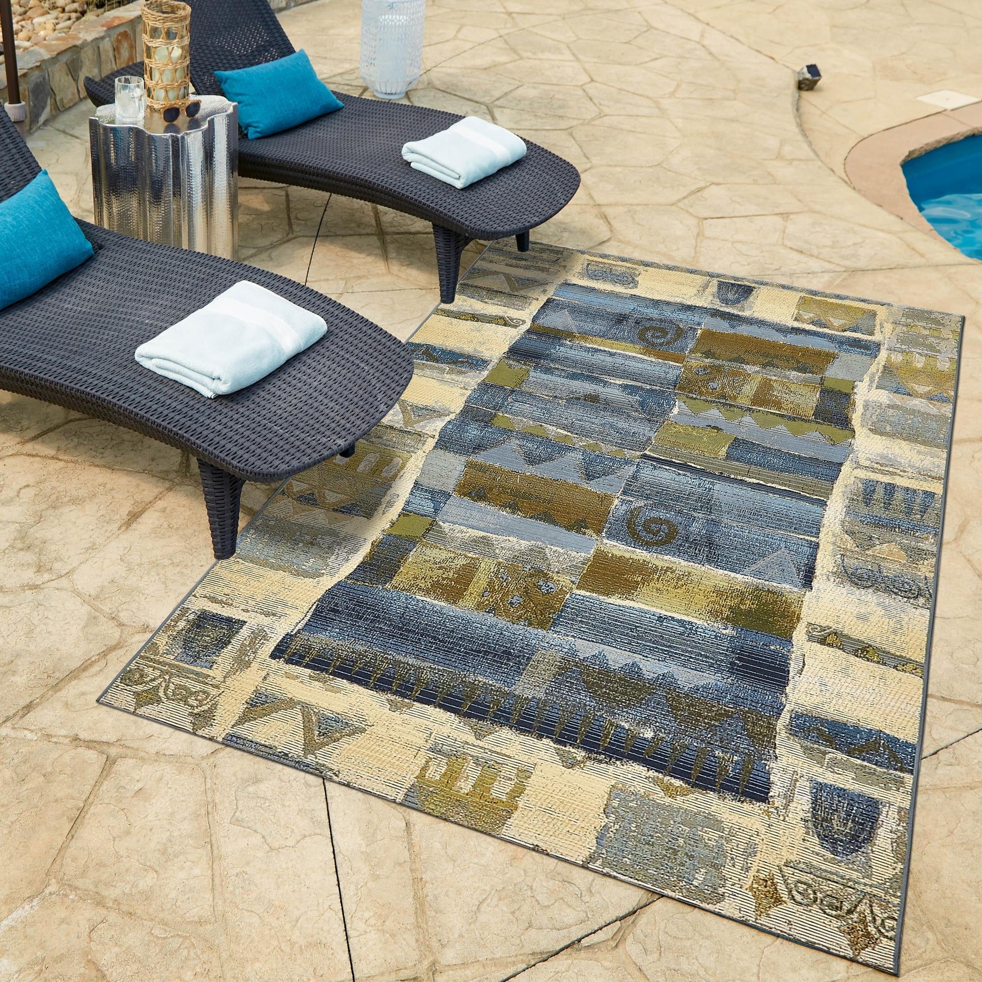 Urban Terrace Collection Area Rug -  Cobblestone