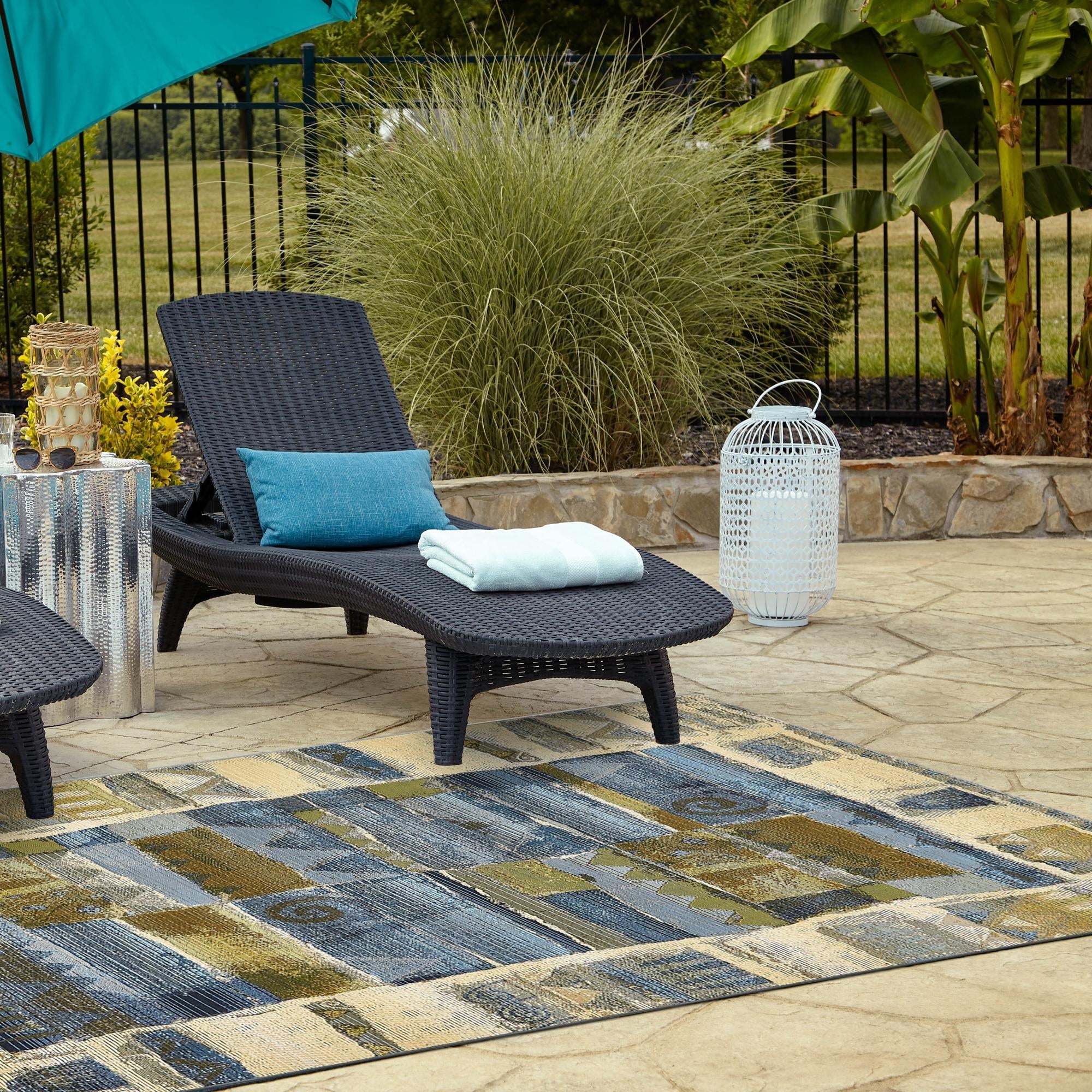 Urban Terrace Collection Area Rug -  Cobblestone