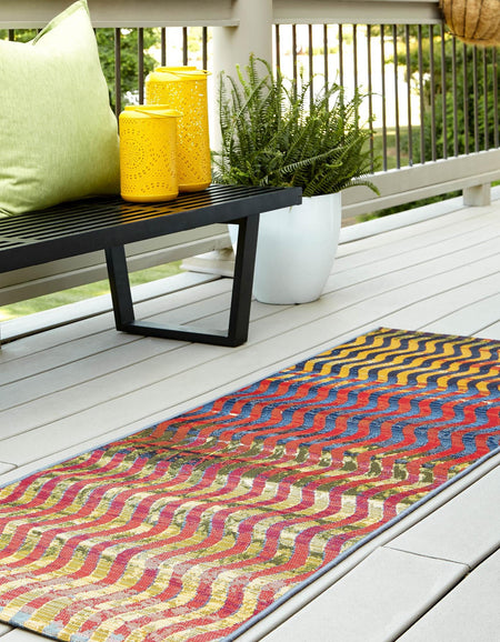 Urban Terrace Collection Area Rug -  Walkway