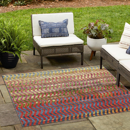 Urban Terrace Collection Area Rug -  Walkway