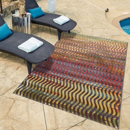 Urban Terrace Collection Area Rug -  Walkway