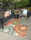 Urban Terrace Collection Area Rug -  Esplanade Rectangle Beige  lifestyle 2