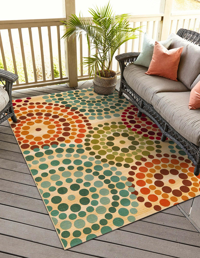 Urban Terrace Collection Area Rug -  Esplanade Rectangle Beige  lifestyle 4