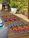 Urban Terrace Collection Area Rug -  Compass Runner Multi  lifestyle 35