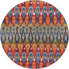 Urban Terrace Collection Area Rug -  Compass Round Multi  lifestyle 19