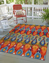 Urban Terrace Collection Area Rug -  Compass Rectangle Multi  lifestyle 4