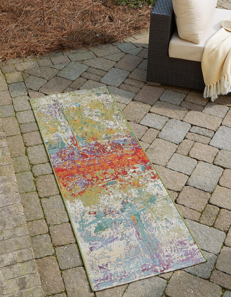 Urban Terrace Collection Area Rug -  Terrace Runner Multi  lifestyle 19