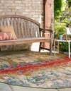 Urban Terrace Collection Area Rug -  Terrace Round Multi  lifestyle 25