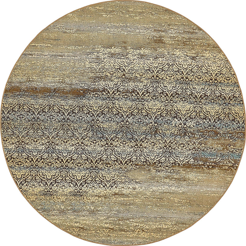 Garden Terrace Escape Collection Area Rug -  Promenade Round Beige  lifestyle 16