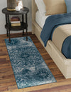 Riviera Elegance Collection Area Rug -  Monaco (Blue) Runner Blue  lifestyle 0