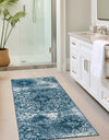 Riviera Elegance Collection Area Rug -  Monaco (Blue) Runner Blue  lifestyle 15