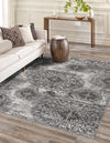 Riviera Elegance Collection Area Rug -  Monaco (Gray) Rectangle Gray  lifestyle 0