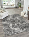 Riviera Elegance Collection Area Rug -  Monaco (Gray) Rectangle Gray  lifestyle 7