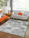 Riviera Elegance Collection Area Rug -  Monaco (Gray) Rectangle Gray  lifestyle 17