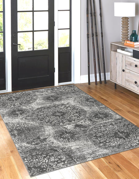 Riviera Elegance Collection Area Rug -  Monaco (Gray)