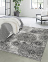 Riviera Elegance Collection Area Rug -  Monaco (Gray) Rectangle Gray  lifestyle 29