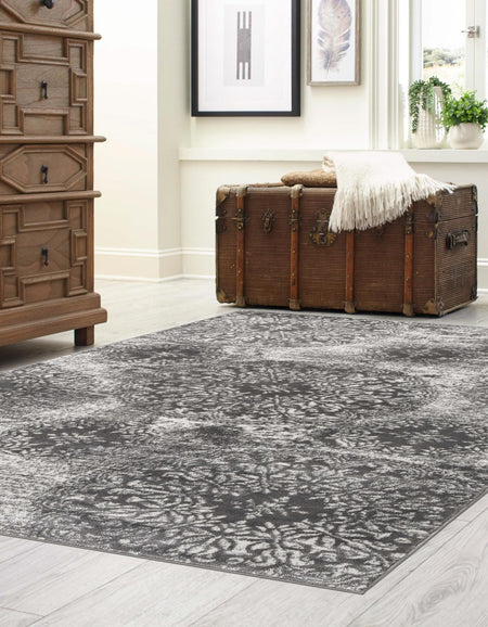 Riviera Elegance Collection Area Rug -  Monaco (Gray)