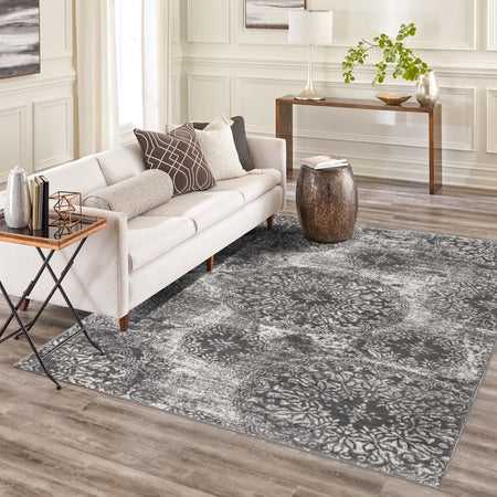 Riviera Elegance Collection Area Rug -  Monaco (Gray)